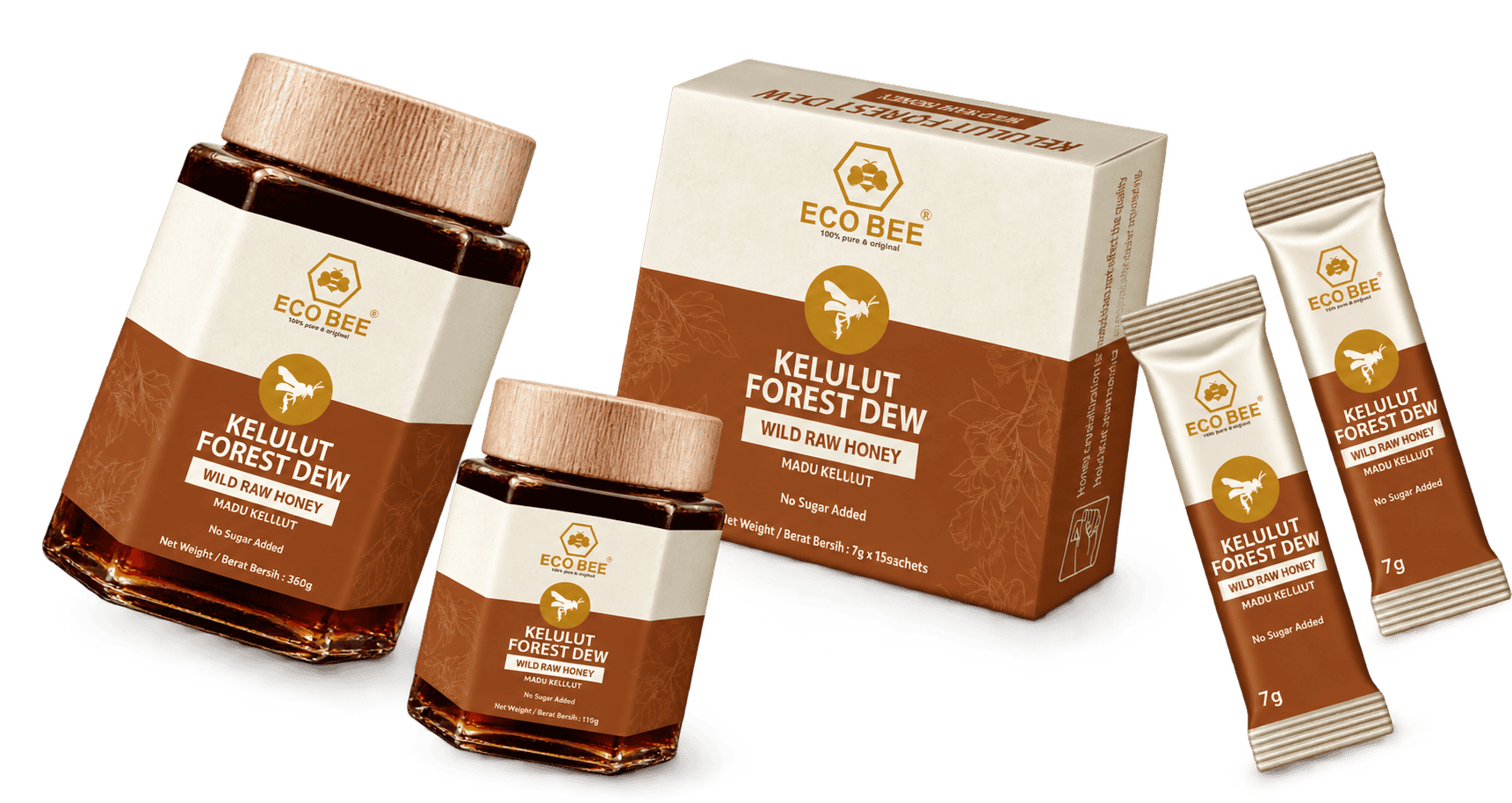 Kelulut Forest Dew Wild Raw Honey range