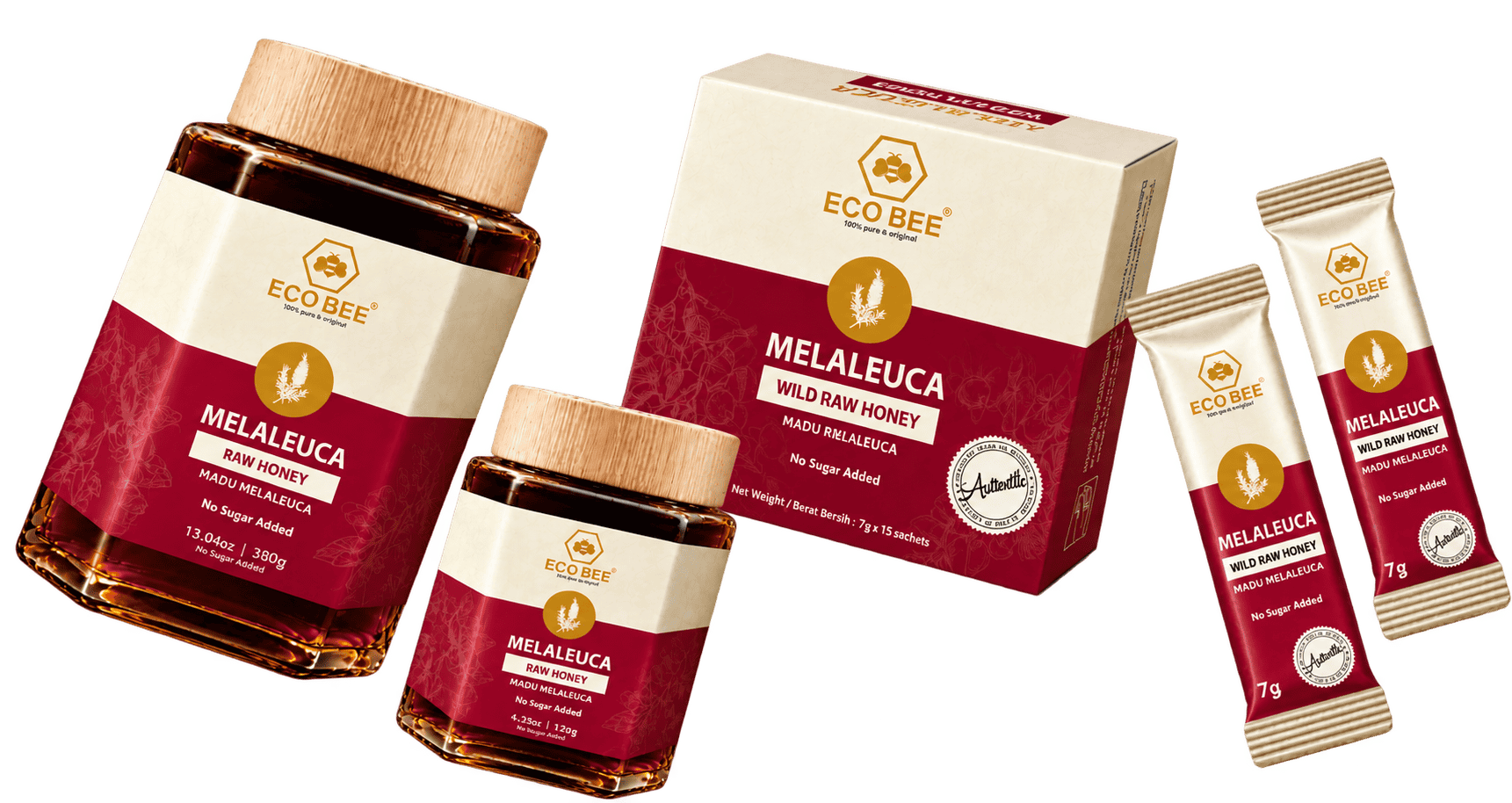 Melaleuca Wild Raw Honey range